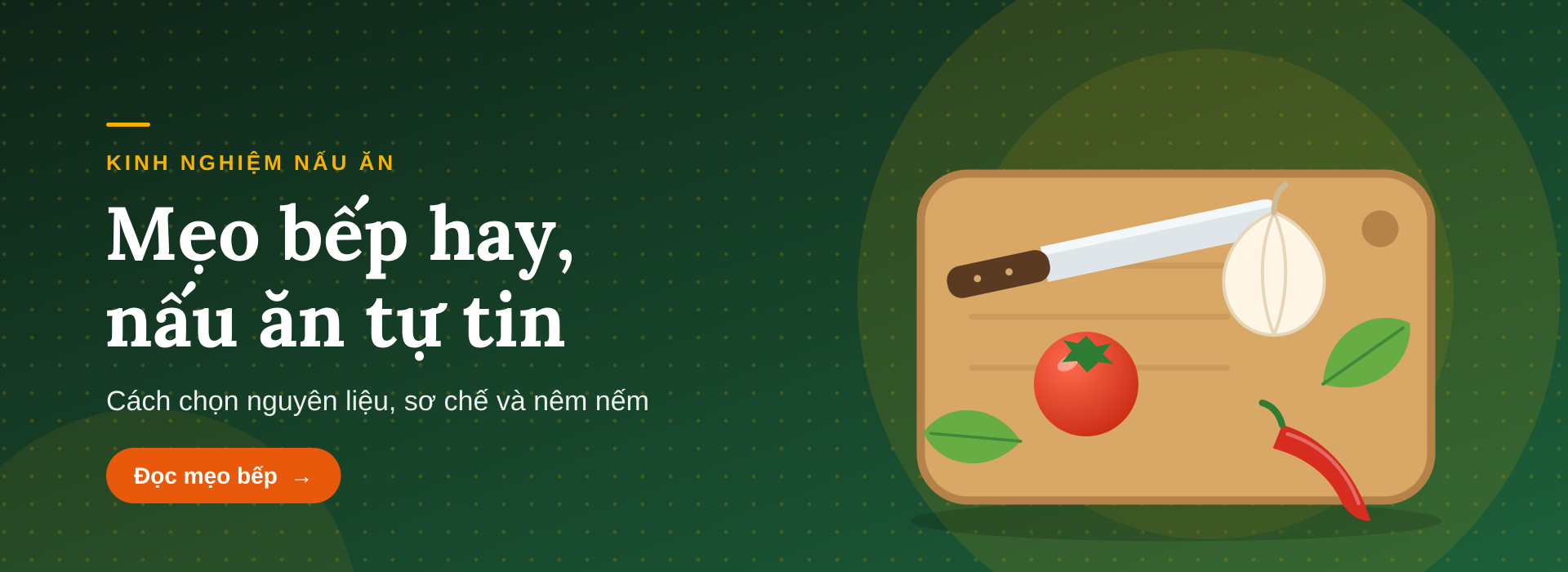 Mẹo bếp hay, nấu ăn tự tin