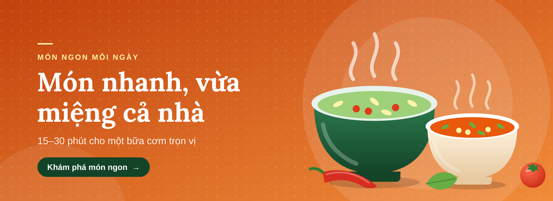 Món nhanh, vừa miệng cả nhà